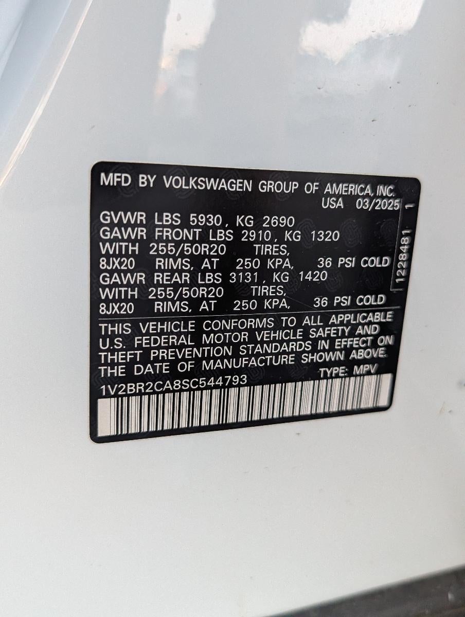 2025 Volkswagen Atlas 2.0T SEL 4MOTION
