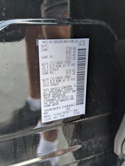 2026 Nissan Pathfinder Platinum 2WD