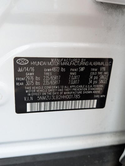 2017 Hyundai Santa Fe Sport 2.4L Auto
