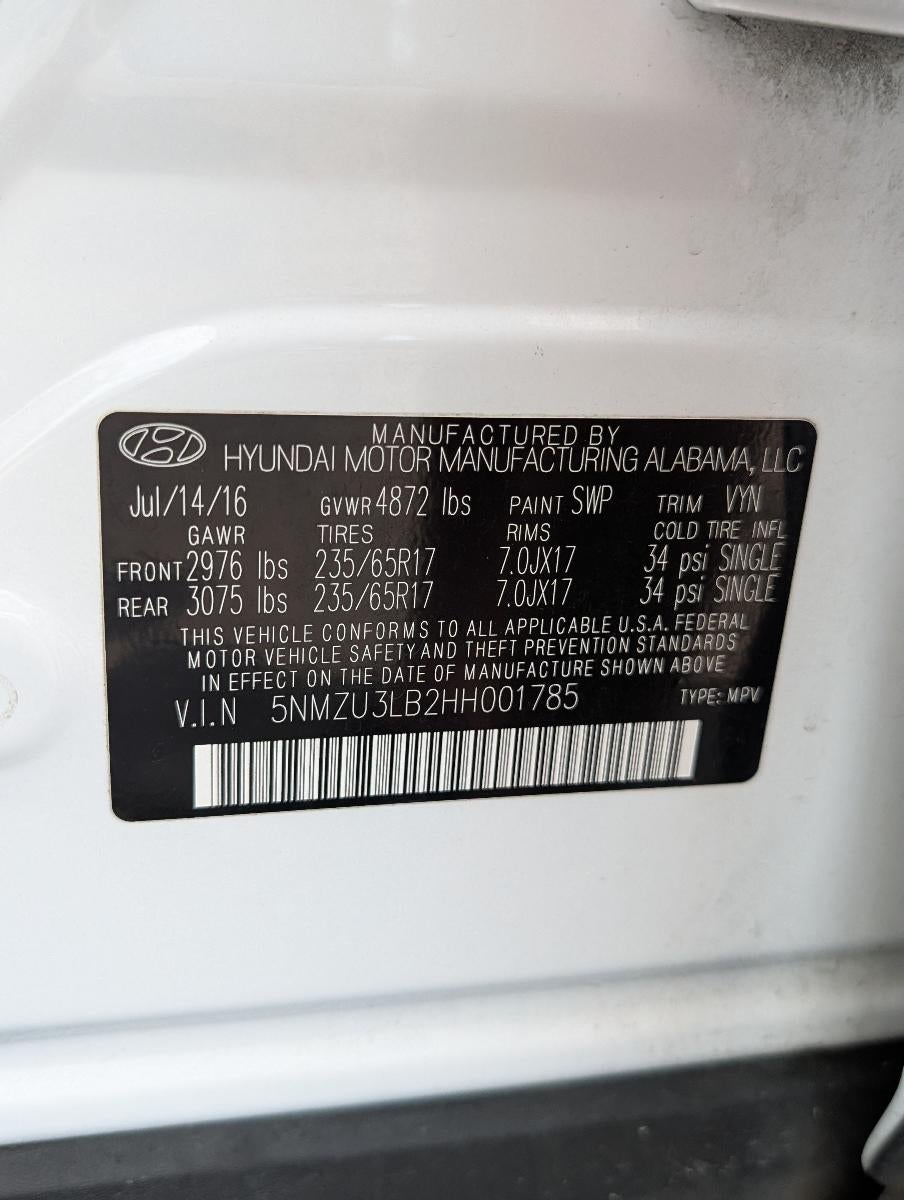 2017 Hyundai Santa Fe Sport 2.4L Auto