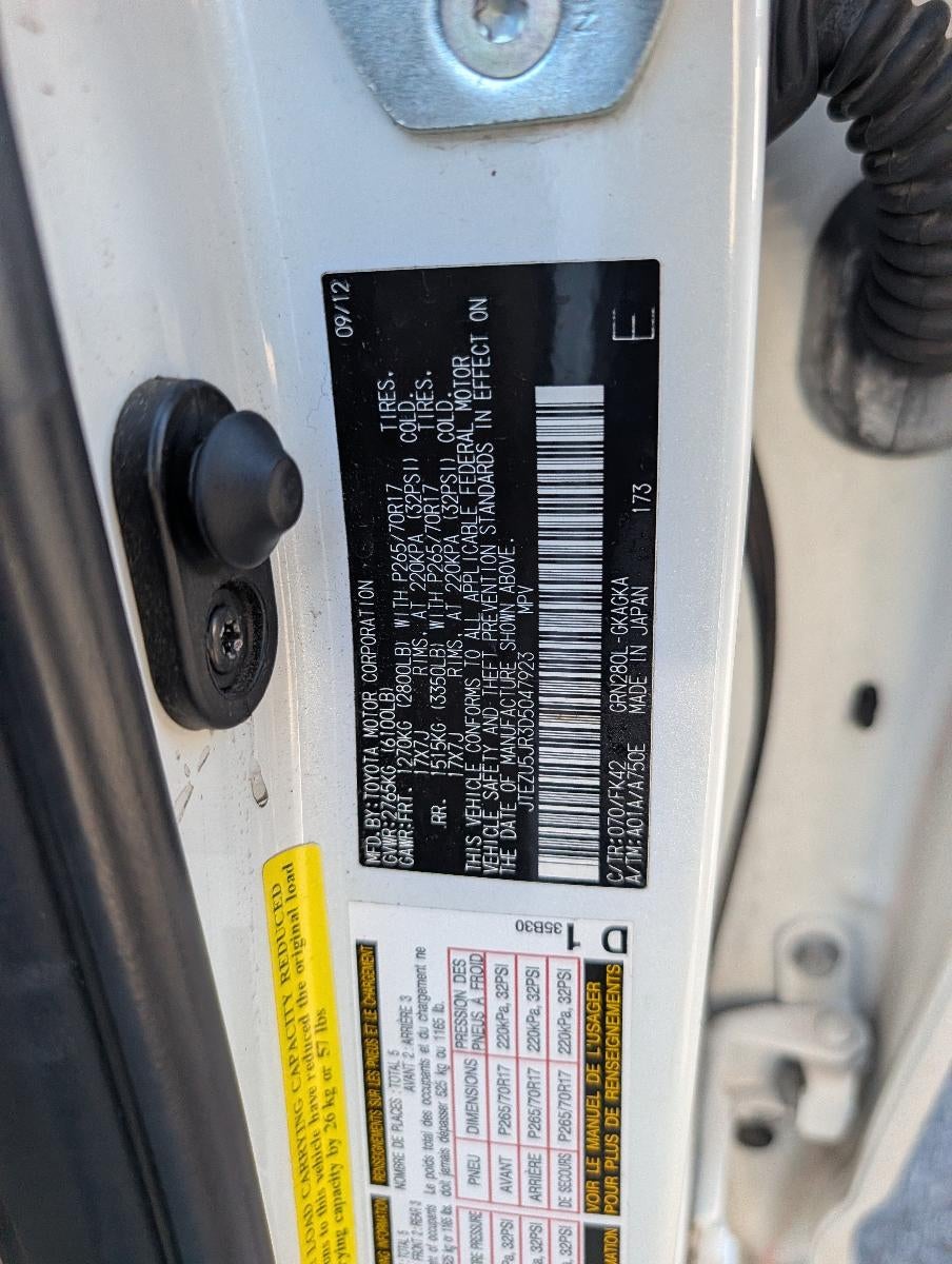 2013 Toyota 4Runner RWD 4dr V6 SR5 (Natl)