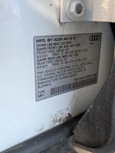 2019 Audi Q7 Prestige 55 TFSI quattro