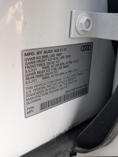 2023 Audi Q7 Prestige 55 TFSI quattro