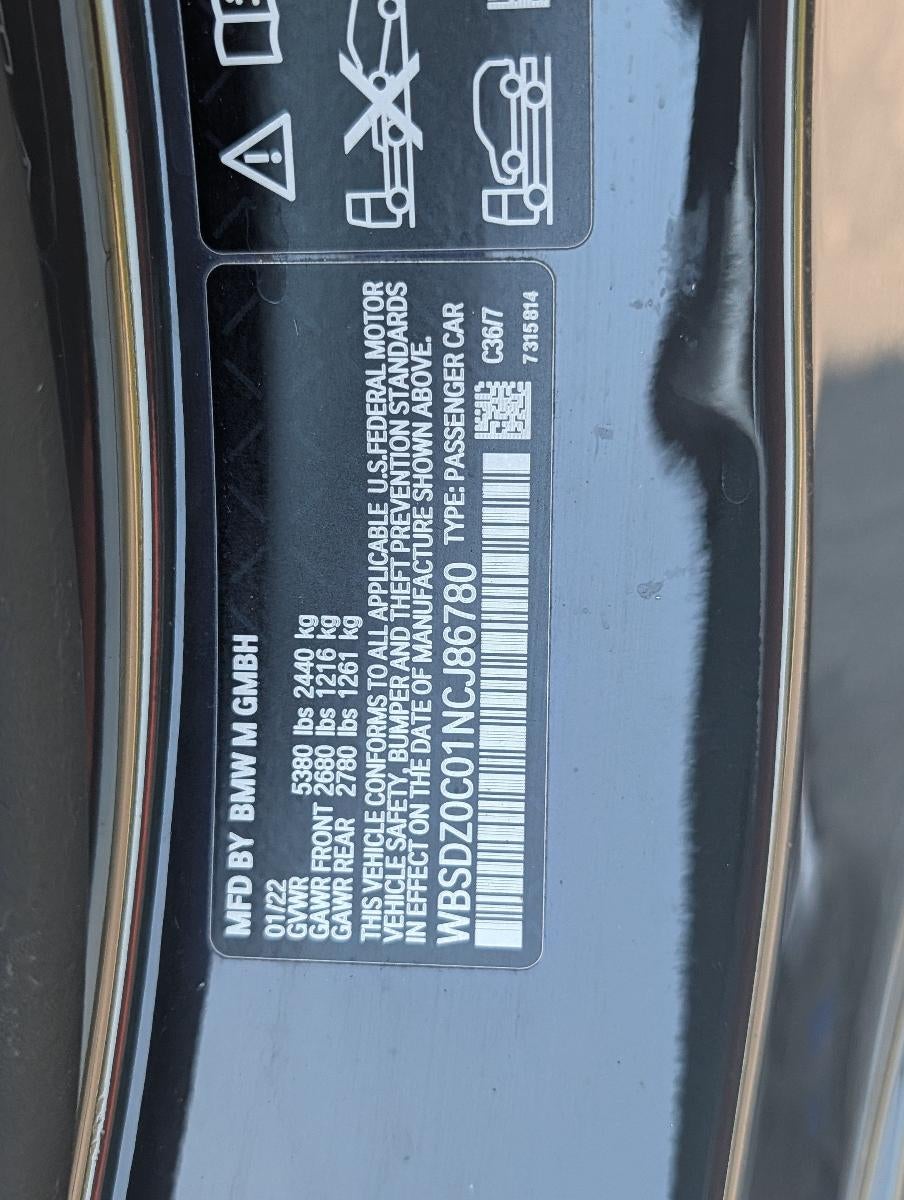 2022 BMW M8 M8 Competition Convertible
