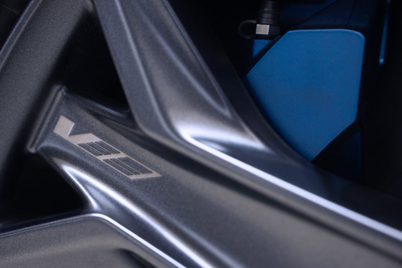 Close-up of the 2026 OPTIQ-V Brembo Performance Front Brakes | Cadillac of Memphis in Memphis TN